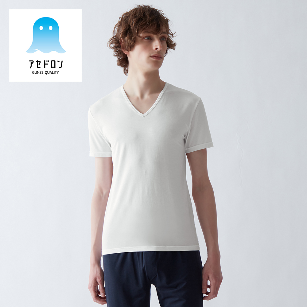 【アセドロン】VネックTシャツ